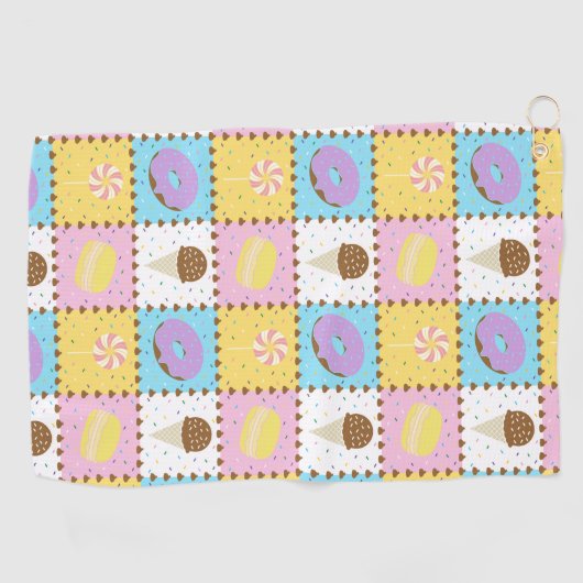 Sweet Cravings Golf Handtuch (Horizontal)