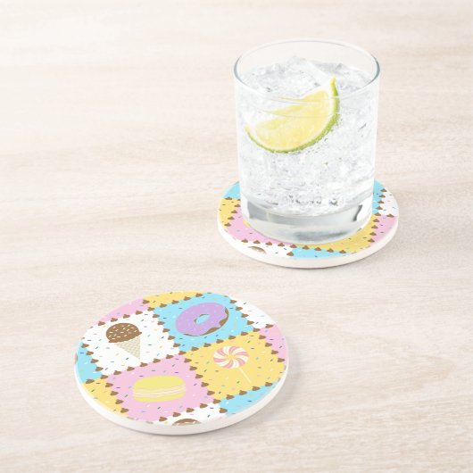 Sweet Cravings Sandstone Untersetzer (Seite)