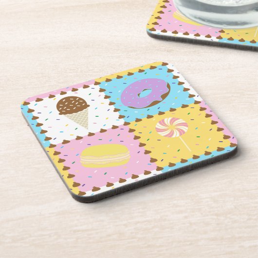 Sweet Cravings Square Untersetzer (Linke Seite)