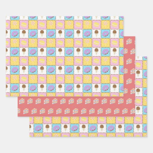 Sweet Cravings Wrapping Paper Set Geschenkpapier Set (Set)