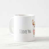 Sweet Cream Dog Love You Kaffeetasse (Vorderseite Links)