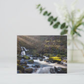 Sweet Creek Falls Oregon Postcard Postkarte (Stehend Vorderseite)