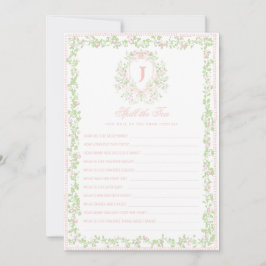 Sweet Crest | Spill the Tea Bridal Shower Game Einladung