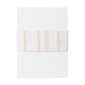 Sweet Crest w/ Blush Pink Bow Einladungsbanderole (Rückseitenbeispiel)