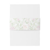 Sweet Crest w/ Blush Pink Bow Einladungsbanderole (Rückseitenbeispiel)