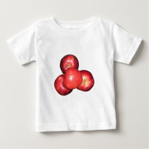 Sweet & Crisp Red Apples - Bio Fruchtwerbung Baby T-shirt
