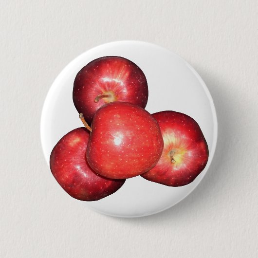 Sweet & Crisp Red Apples - Bio Fruchtwerbung Button (Vorderseite)
