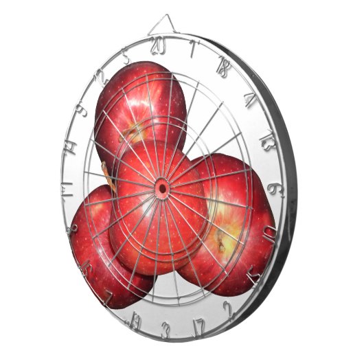 Sweet & Crisp Red Apples - Bio Fruchtwerbung Dartscheibe (Vorderseite rechts)