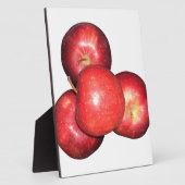 Sweet & Crisp Red Apples - Bio Fruchtwerbung Fotoplatte (Seite)