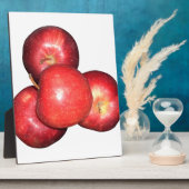 Sweet & Crisp Red Apples - Bio Fruchtwerbung Fotoplatte (Seite)