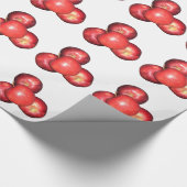 Sweet & Crisp Red Apples - Bio Fruchtwerbung Geschenkpapier (Ecke)