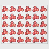 Sweet & Crisp Red Apples - Bio Fruchtwerbung Geschenkpapier (Flach)