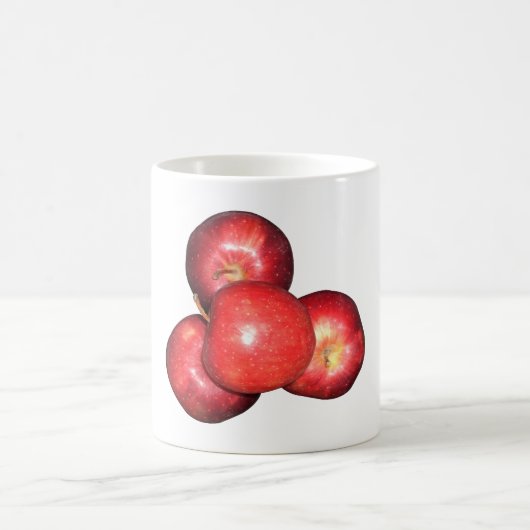 Sweet & Crisp Red Apples - Bio Fruchtwerbung Kaffeetasse (Mittel)