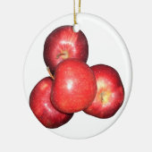 Sweet & Crisp Red Apples - Bio Fruchtwerbung Keramikornament (Links)