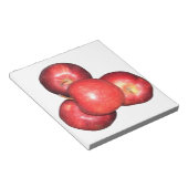 Sweet & Crisp Red Apples - Bio Fruchtwerbung Notizblock (angewinkelt)