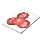 Sweet & Crisp Red Apples - Bio Fruchtwerbung Notizblock (Rotiert)