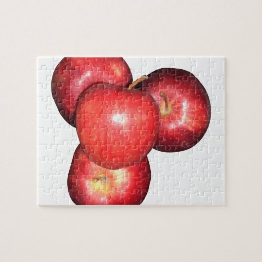 Sweet & Crisp Red Apples - Bio Fruchtwerbung Puzzle (Horizontal)
