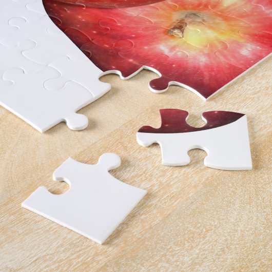 Sweet & Crisp Red Apples - Bio Fruchtwerbung Puzzle (Seite)