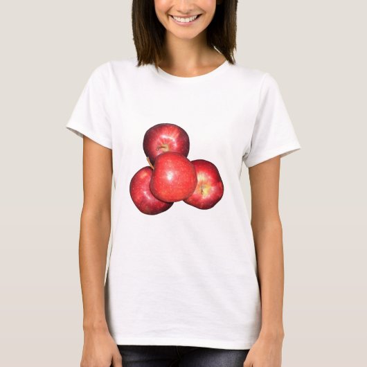 Sweet & Crisp Red Apples - Bio Fruchtwerbung T-Shirt (Vorderseite)