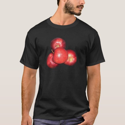Sweet & Crisp Red Apples - Bio Fruchtwerbung T-Shirt (Vorderseite)