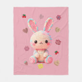 Sweet Crochet Bunny Fleecedecke (Vorderseite)