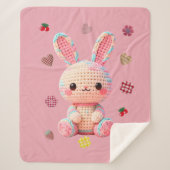 Sweet Crochet Bunny Sherpadecke (Vorderseite)