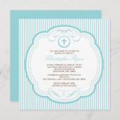 Sweet Cross Baby Girl oder Boy Baptisse Inlusion Einladung (Vorne/Hinten)