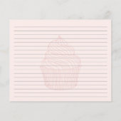 Sweet Cupcake Backfamilie Rezept Karte (Rückseite)