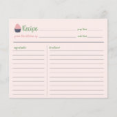 Sweet Cupcake Backfamilie Rezept Karte (Vorderseite)