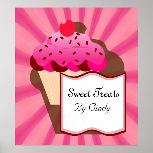 Sweet Cupcake Bakery Poster (Vorne)