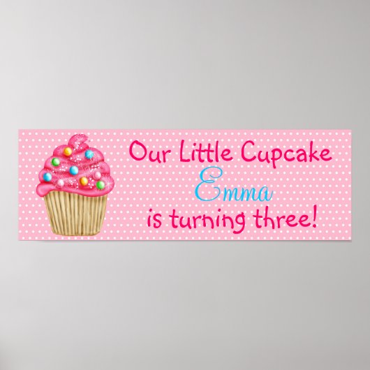 Sweet Cupcake Banner Poster (Vorne)