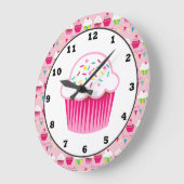 Sweet Cupcake Fun Wall Uhr (Winkel)