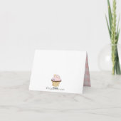 Sweet Cupcake Geburtstagskarte Karte (Rückseite)