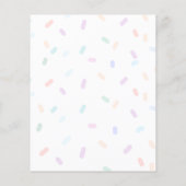 Sweet Cupcake Gender Reveal Game Baby Name (Rückseite)