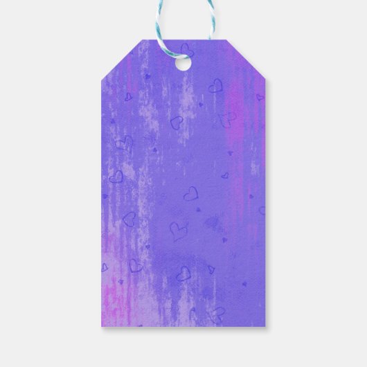 Sweet Cupcake mit Himbeere oben Danke Geschenkanhänger (Rückseite)