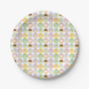 Sweet Cupcake Musterpapier-Teller Pappteller