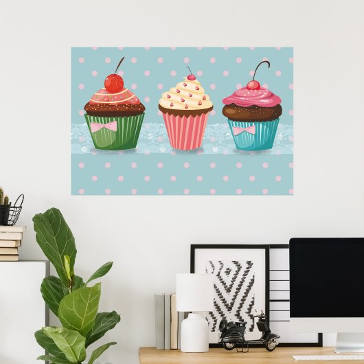 Sweet Cupcake Poster (Heimbüro)