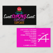 Sweet CUPCAKE Sweet Visitenkarte (Vorne/Hinten)