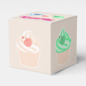 Sweet Cupcake Trio Geschenkschachtel (Vorderseite)