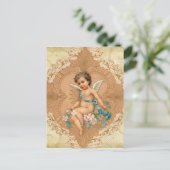 Sweet Cupid Valentine Postkarte (Stehend Vorderseite)