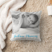 Sweet Custom Baby Foto Birth Stats Kinderzimmer Kissen (Decke)
