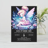Sweet Custom Fairy Birthday Einladung (Stehend Vorderseite)
