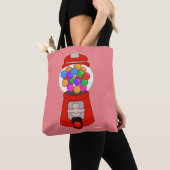 Sweet Cute Gumball Machine Cartoon Art  Large Tote Tasche (Von Nahem)