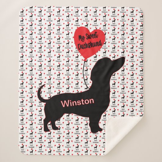 Sweet Dackel: Herzballon Sherpadecke (Vorderseite)