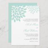 Sweet Dahlias Wedding Einladung (Vorne/Hinten)