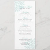 Sweet Dahlias Wedding Menükarte (Vorderseite)