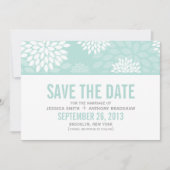 Sweet Dahlias Wedding Save The Date (Vorderseite)