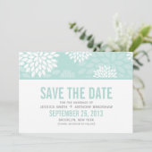 Sweet Dahlias Wedding Save The Date (Stehend Vorderseite)