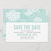 Sweet Dahlias Wedding Save The Date (Vorne/Hinten)