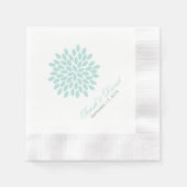 Sweet Dahlias Wedding Serviette (Vorderseite)